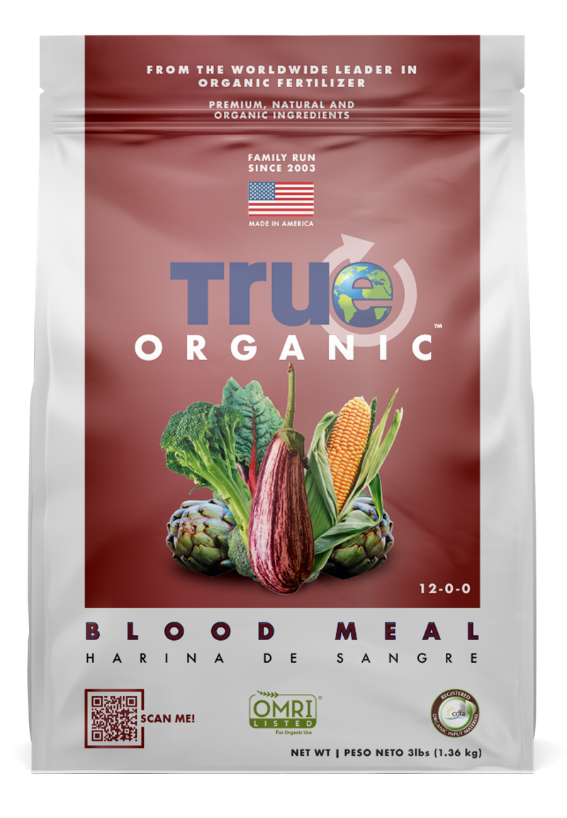 True Organic Premium Blood Meal Plant Food for Backyard Gardening